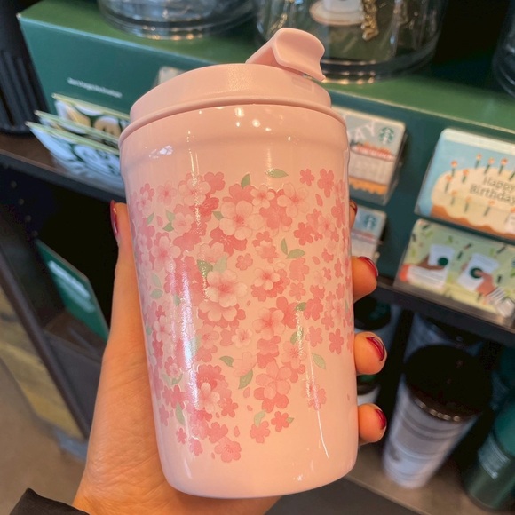 Starbucks 2026 Cherry Blossom Tumbler 12 oz Pale Petal Hue Color - Picture 4 of 6